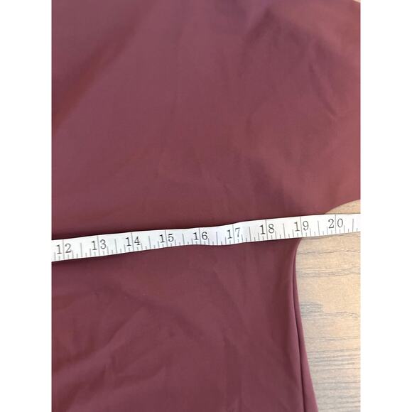 Aday Something Borrowed shirt in Merlot. - Picture 5 of 6